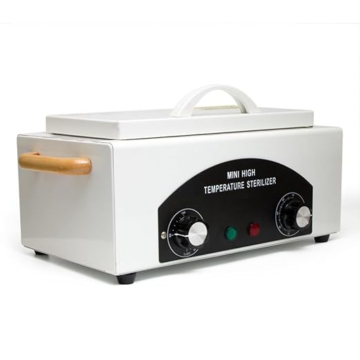 White tabletop unit with two control dials